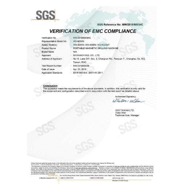 SGS EMC COMPLIANCE